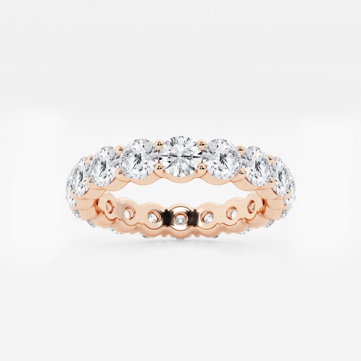 Amelia - Shared Prong Eternity Wedding Ring