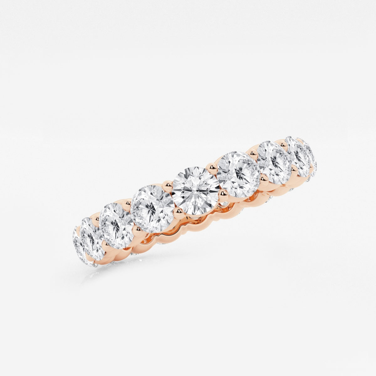 Amelia - Shared Prong Eternity Wedding Ring