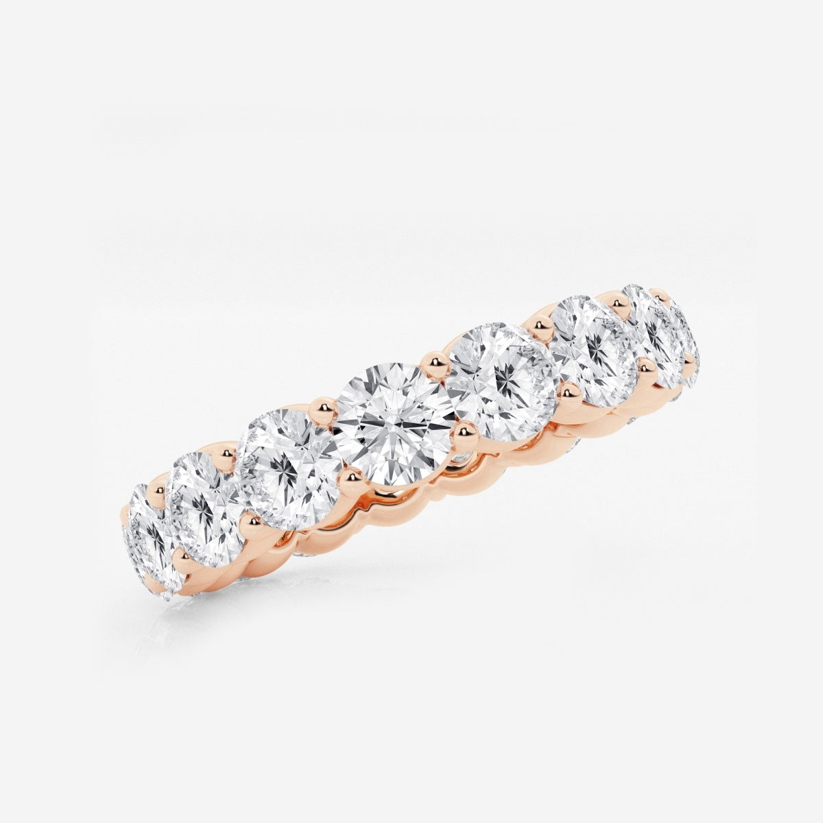 Amelia - Shared Prong Eternity Wedding Ring