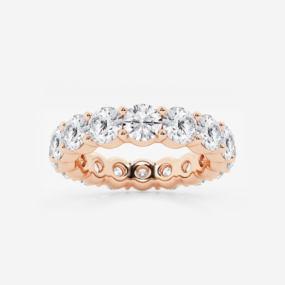 Amelia - Shared Prong Eternity Wedding Ring