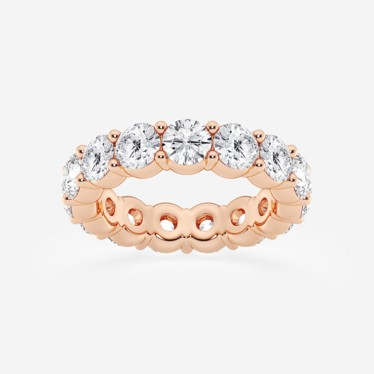 Amelia - Shared Prong Eternity Wedding Ring