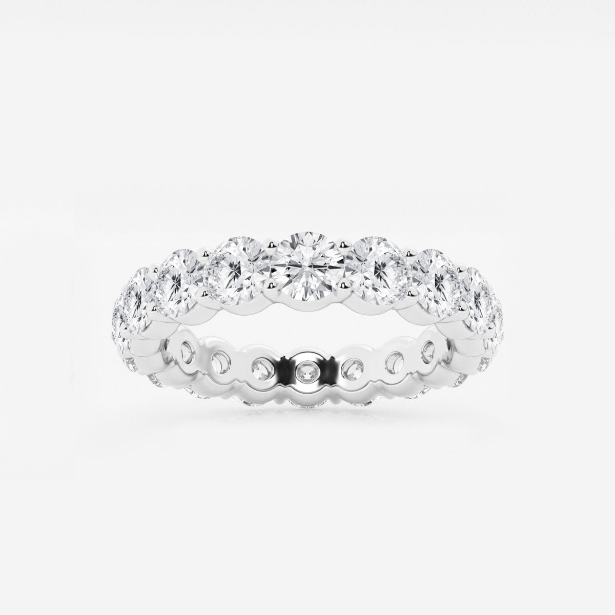 Amelia - Shared Prong Eternity Wedding Ring