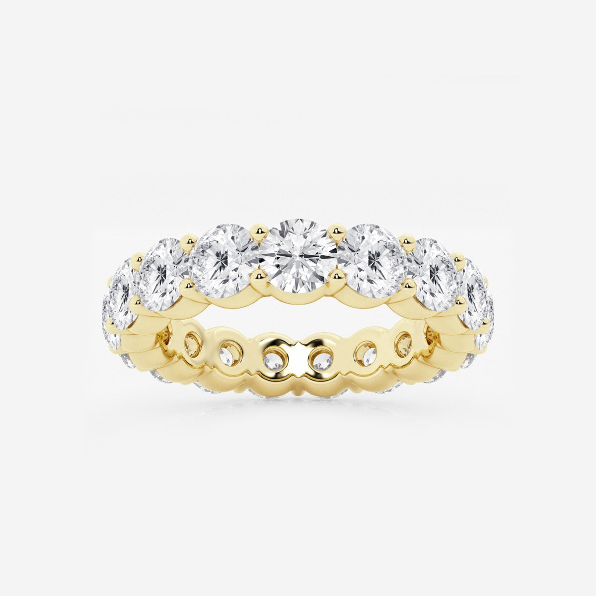 Amelia - Shared Prong Eternity Wedding Ring