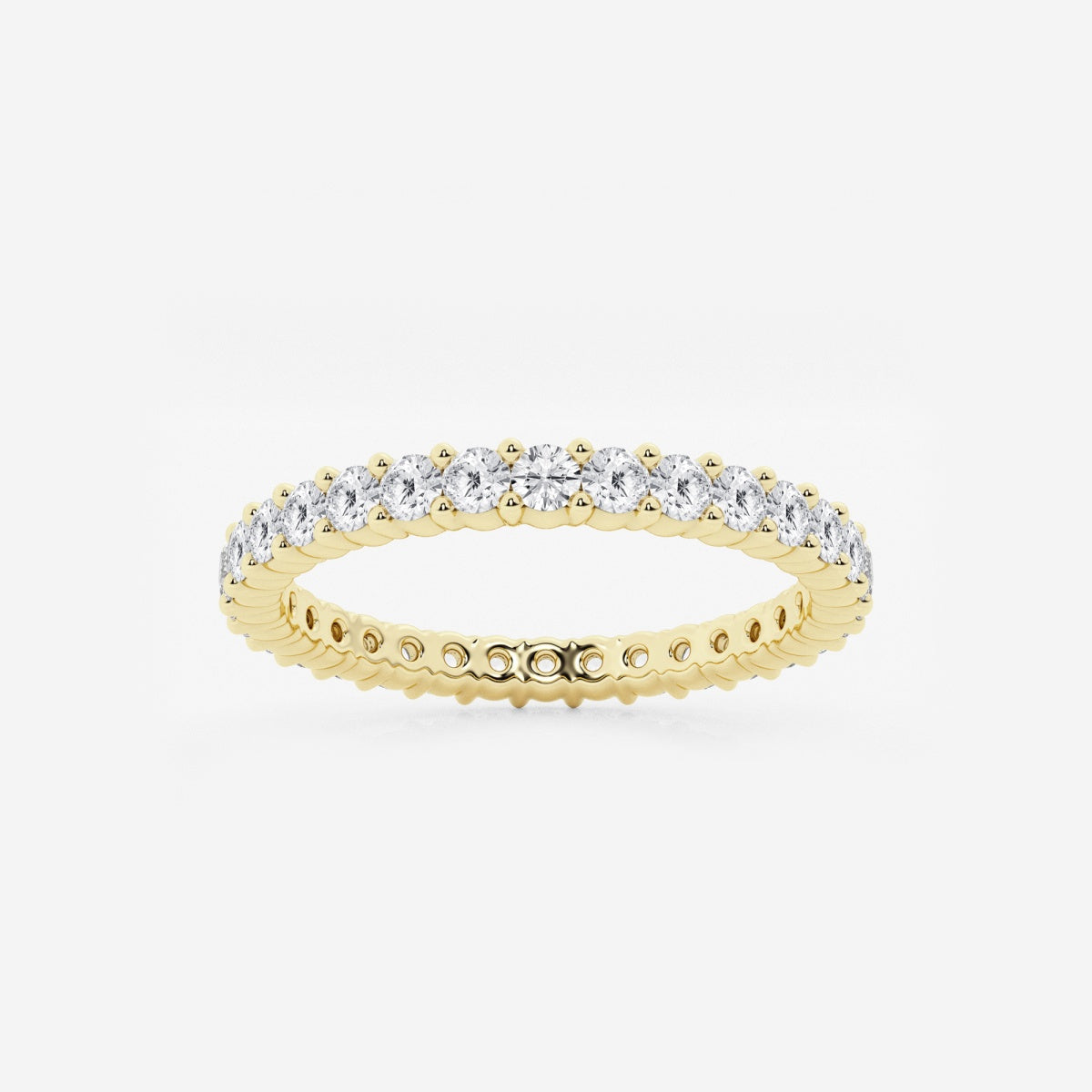 Amelia - Shared Prong Eternity Wedding Ring