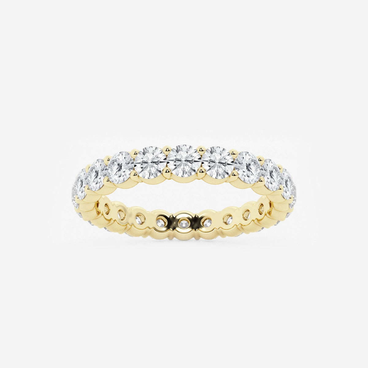 Amelia - Shared Prong Eternity Wedding Ring