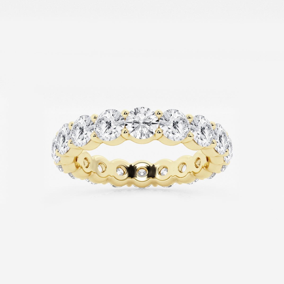 Amelia - Shared Prong Eternity Wedding Ring