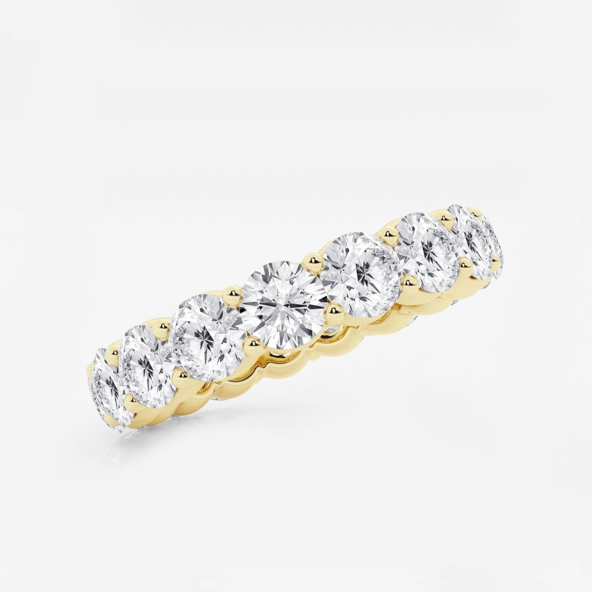 Amelia - Shared Prong Eternity Wedding Ring