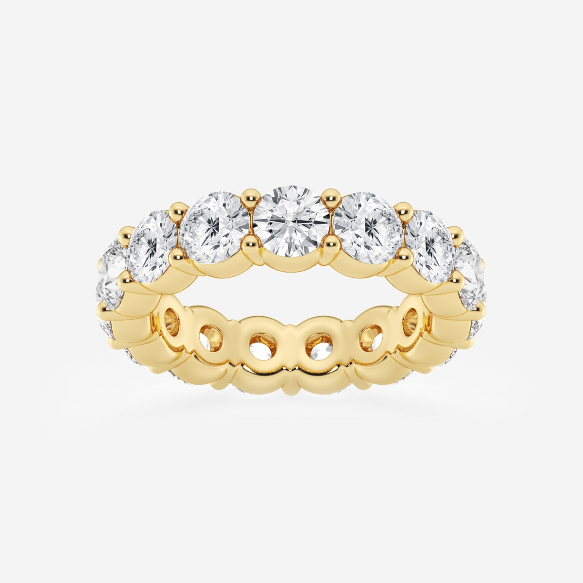 Amelia - Shared Prong Eternity Wedding Ring