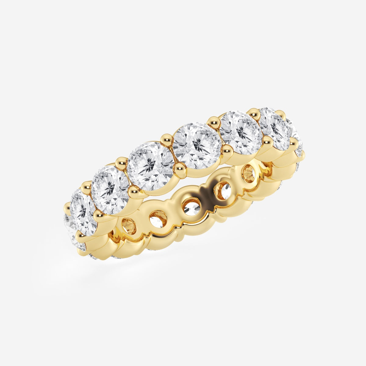 Amelia - Shared Prong Eternity Wedding Ring