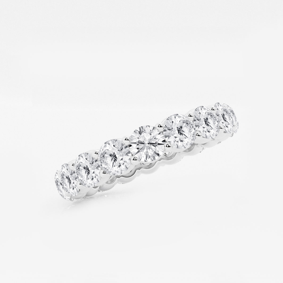 Amelia - Shared Prong Eternity Wedding Ring