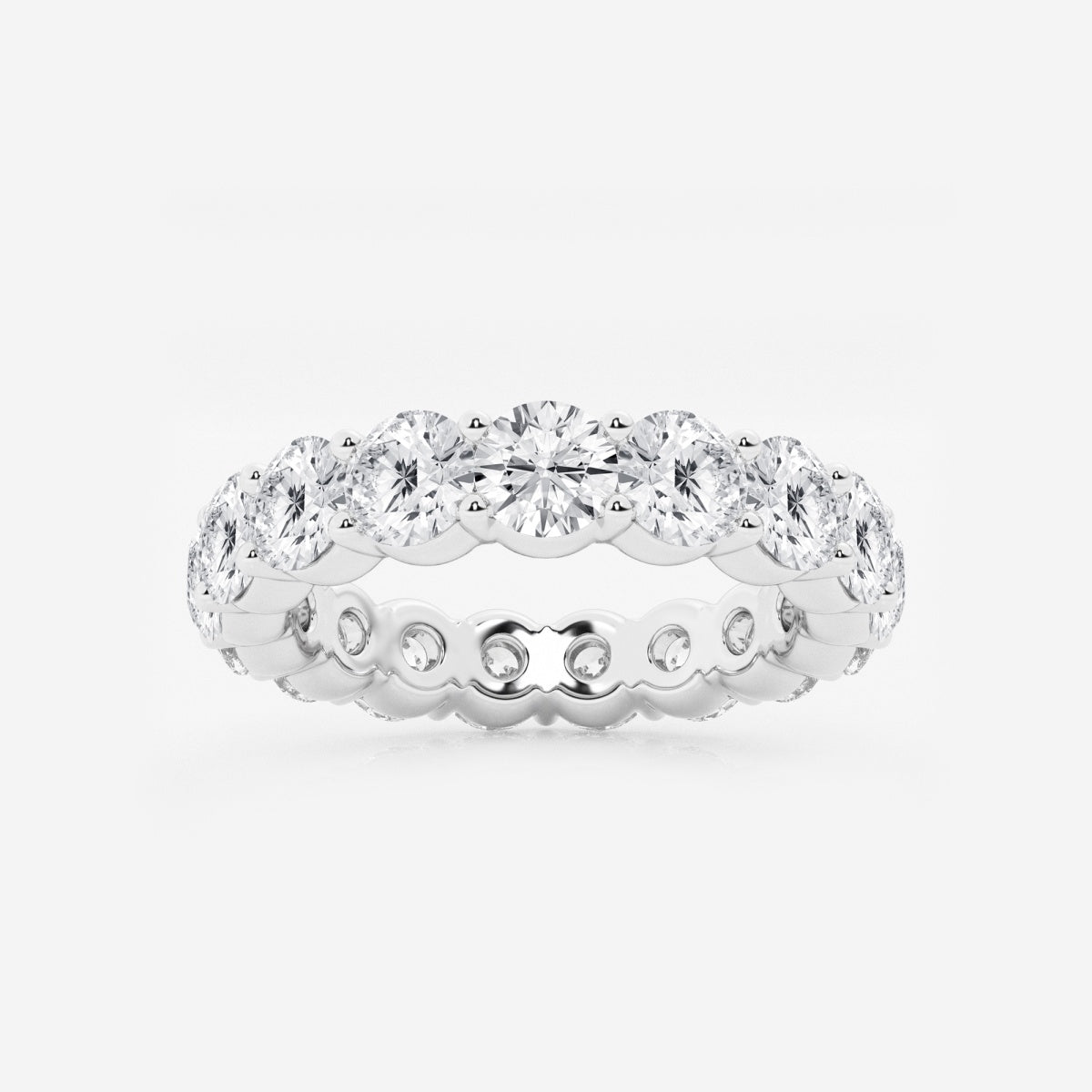 Amelia - Shared Prong Eternity Wedding Ring