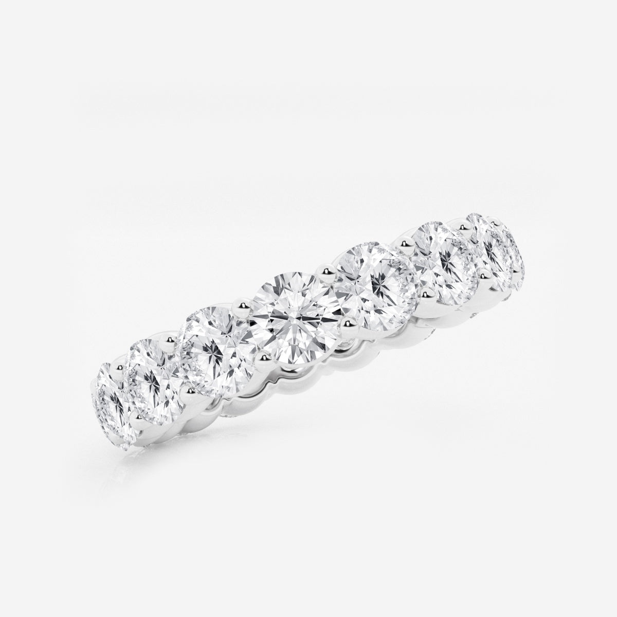 Amelia - Shared Prong Eternity Wedding Ring