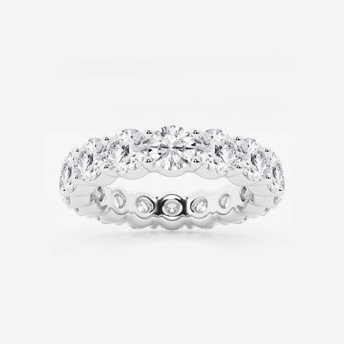 Amelia - Shared Prong Eternity Wedding Ring