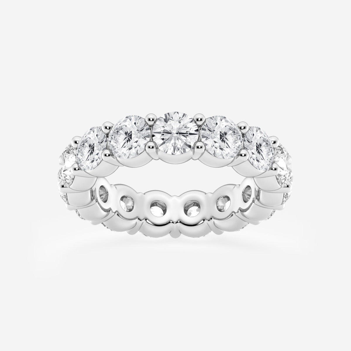 Amelia - Shared Prong Eternity Wedding Ring