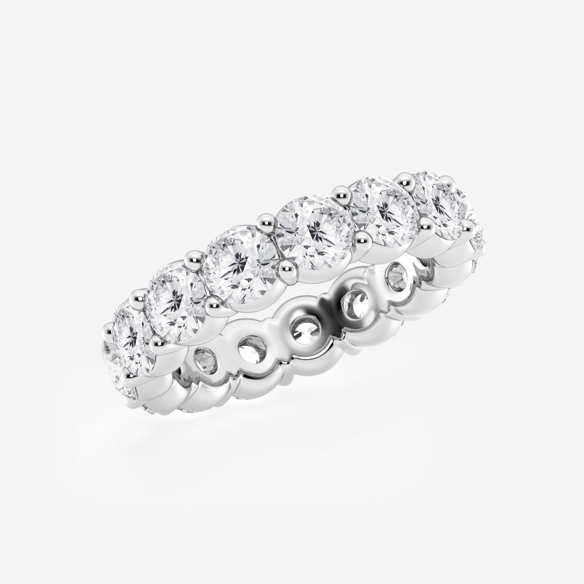 Amelia - Shared Prong Eternity Wedding Ring