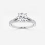 Amelia - Split Shank Side Stones Engagement Ring