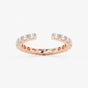 Alani - Elegant East-West Design Wedding Ring