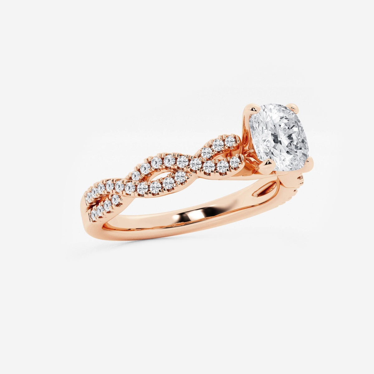 Arden - Double Twist Design Engagement Ring