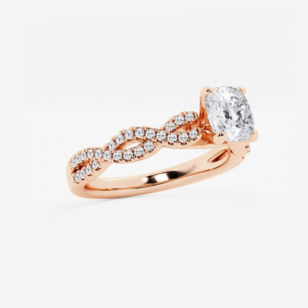 Arden - Double Twist Design Engagement Ring