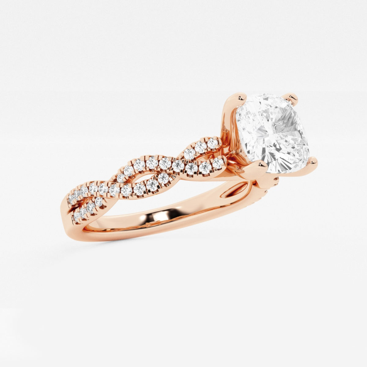 Arden - Double Twist Design Engagement Ring