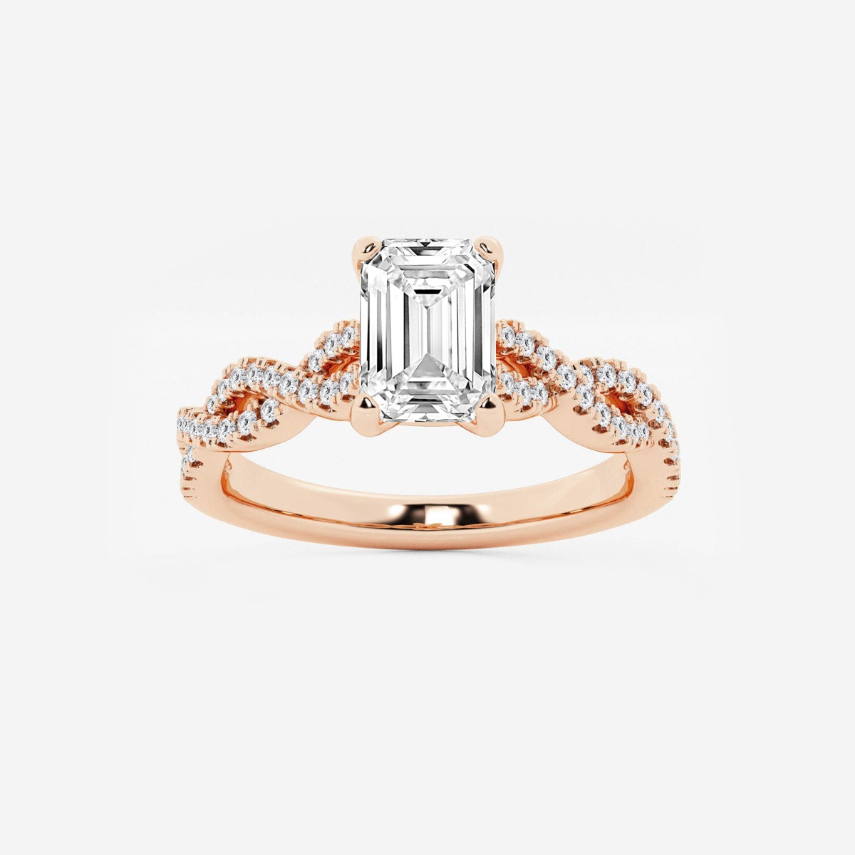 Arden - Double Twist Design Engagement Ring