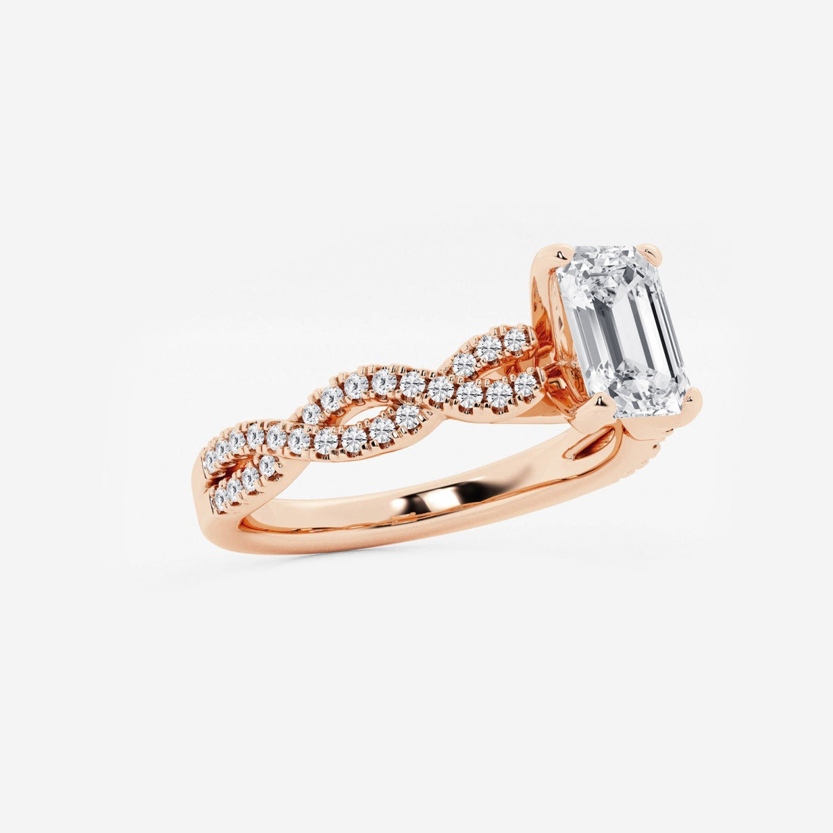 Arden - Double Twist Design Engagement Ring