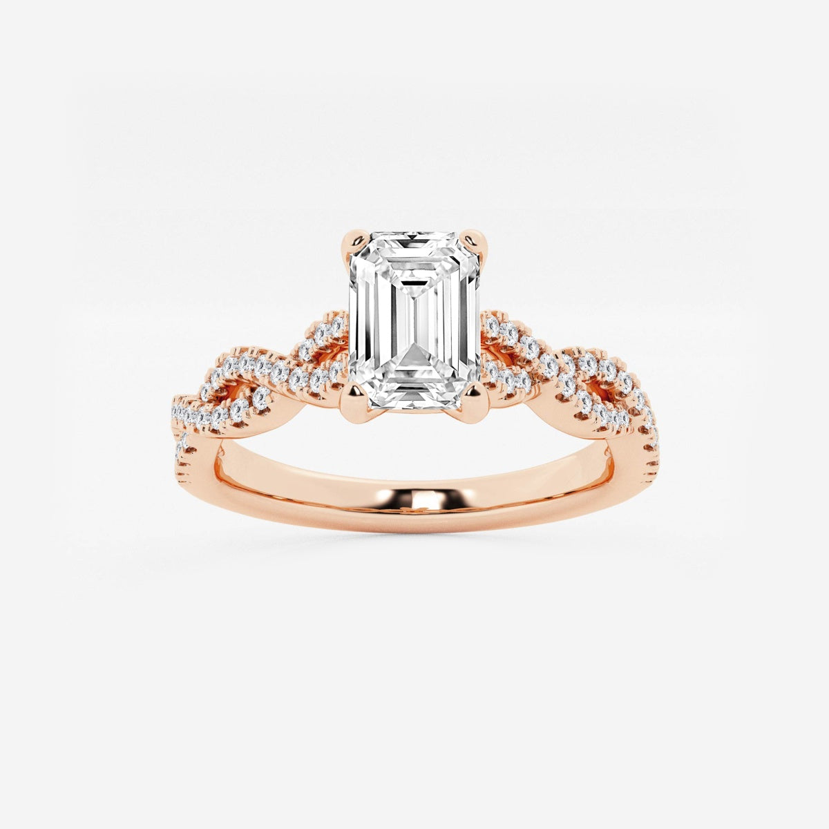 Arden - Double Twist Design Engagement Ring