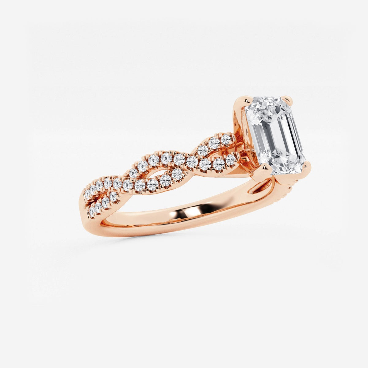 Arden - Double Twist Design Engagement Ring