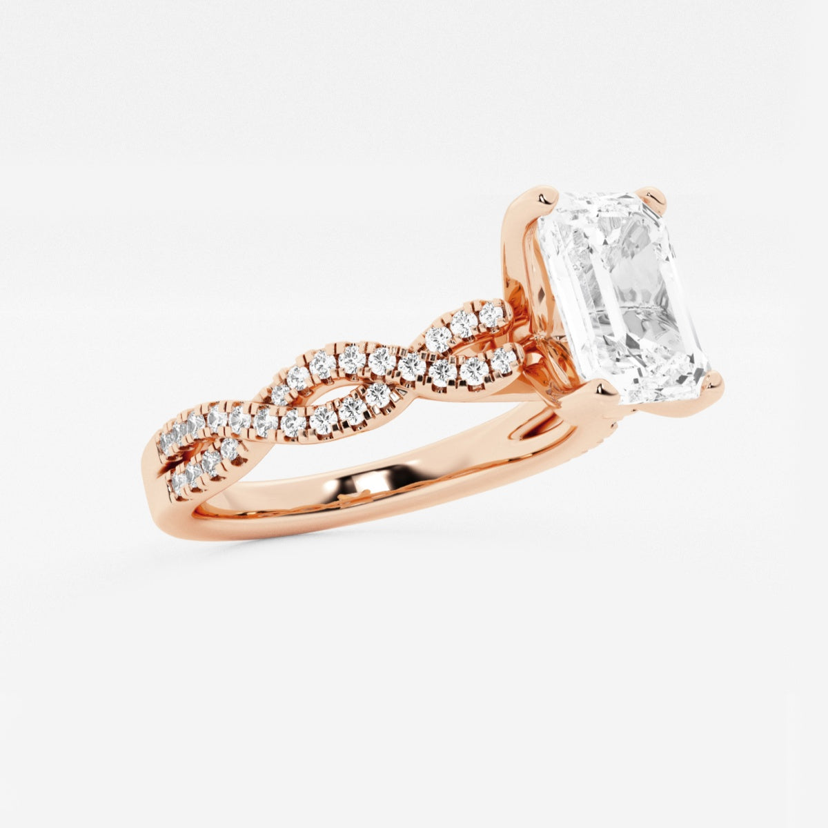 Arden - Double Twist Design Engagement Ring