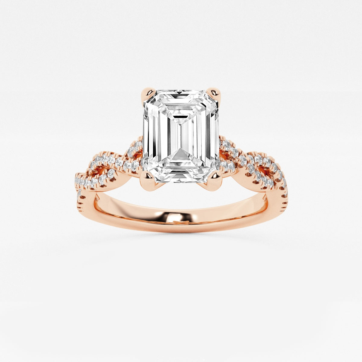 Arden - Double Twist Design Engagement Ring