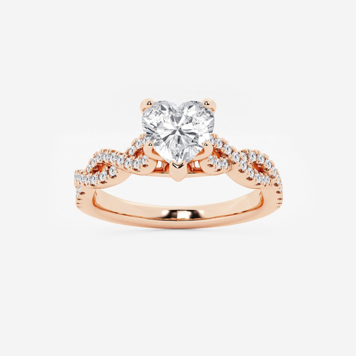 Arden - Double Twist Design Engagement Ring