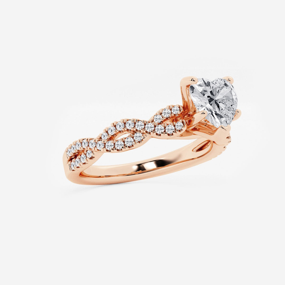 Arden - Double Twist Design Engagement Ring