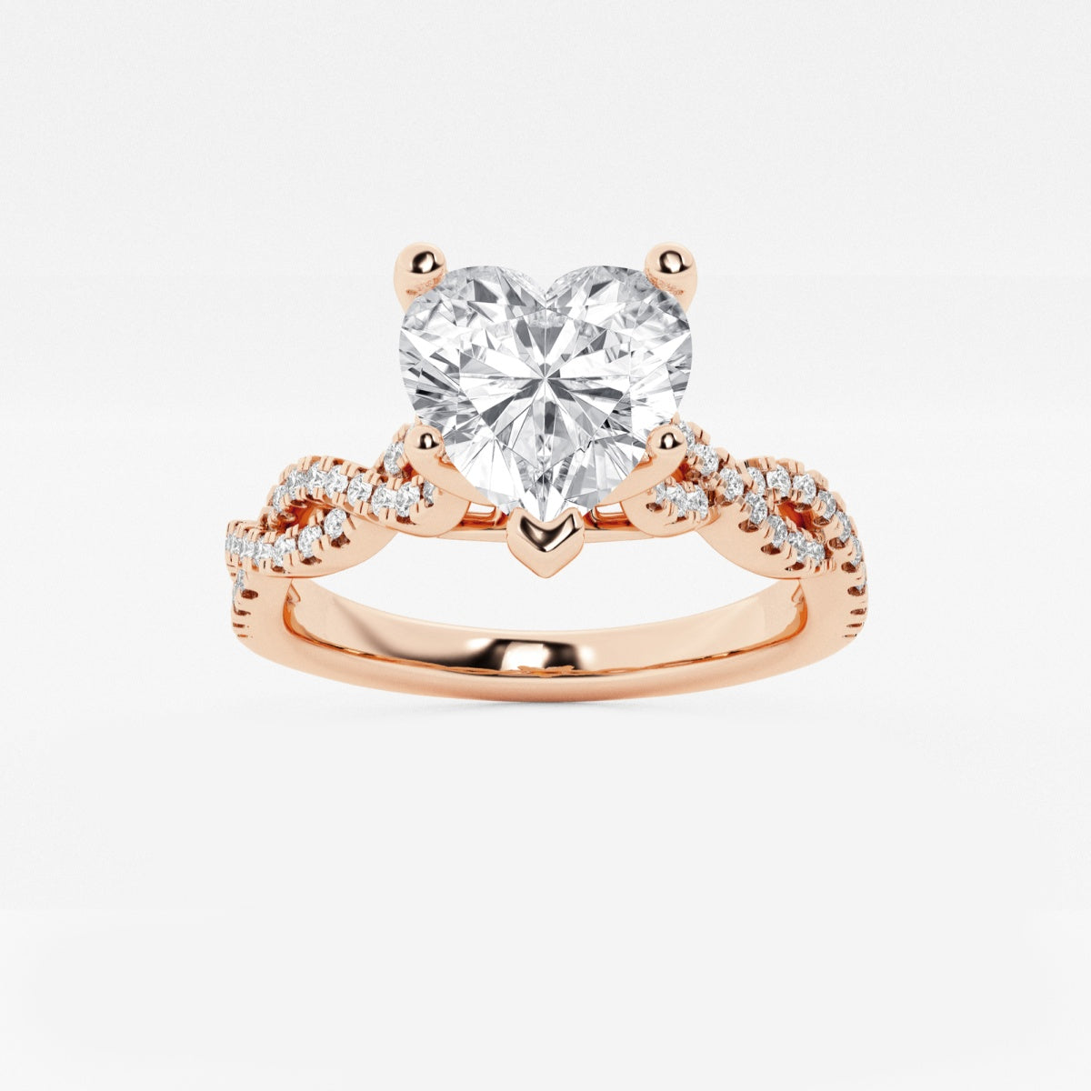 Arden - Double Twist Design Engagement Ring