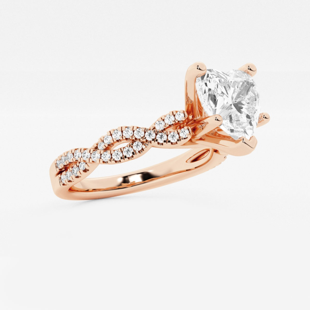 Arden - Double Twist Design Engagement Ring