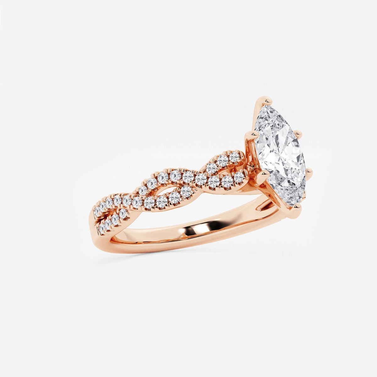 Arden - Double Twist Design Engagement Ring