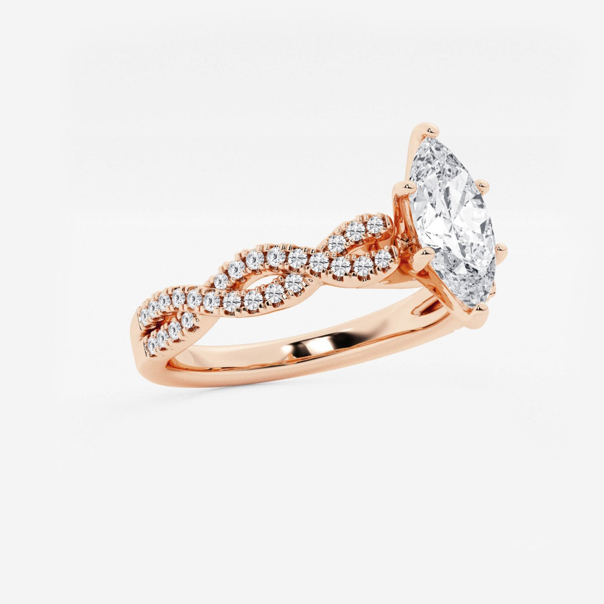 Arden - Double Twist Design Engagement Ring