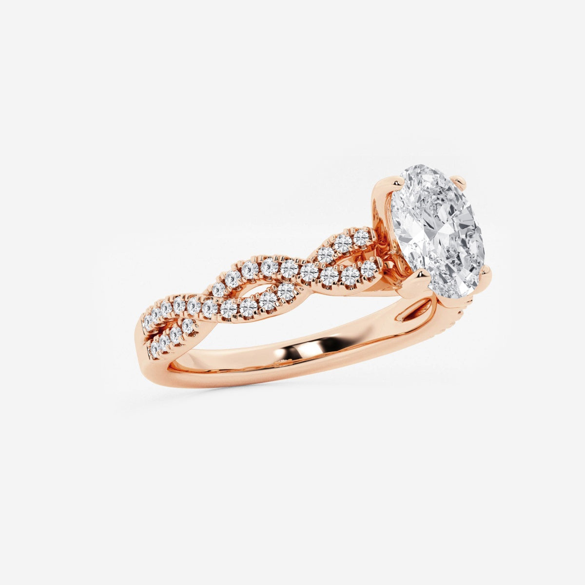 Arden - Double Twist Design Engagement Ring