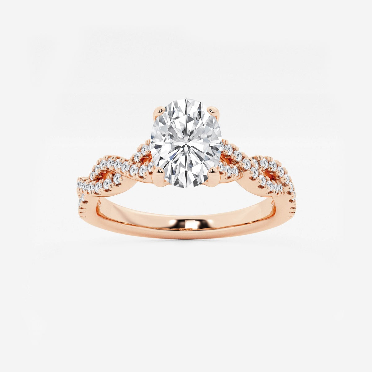 Arden - Double Twist Design Engagement Ring