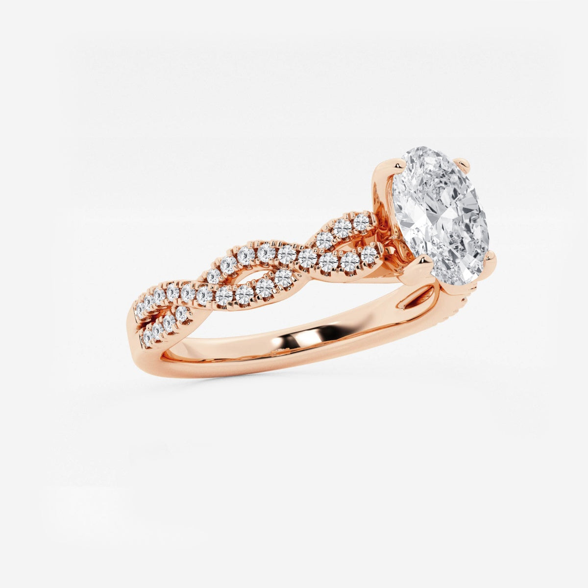 Arden - Double Twist Design Engagement Ring