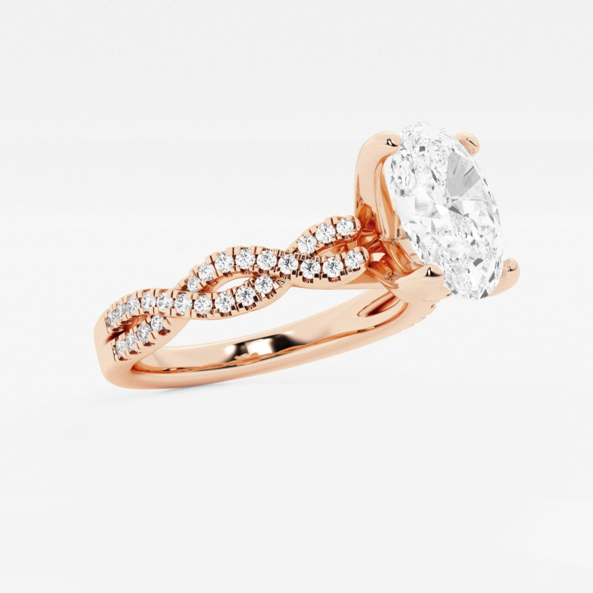 Arden - Double Twist Design Engagement Ring