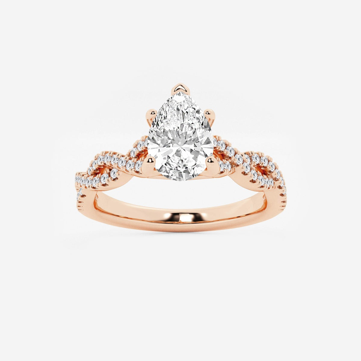 Arden - Double Twist Design Engagement Ring