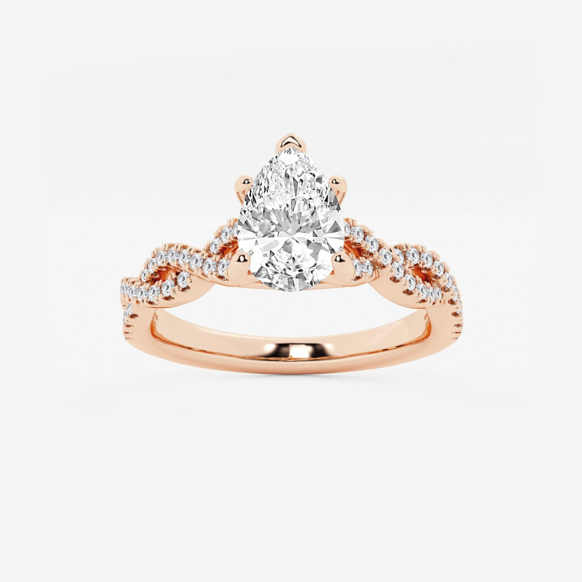 Arden - Double Twist Design Engagement Ring