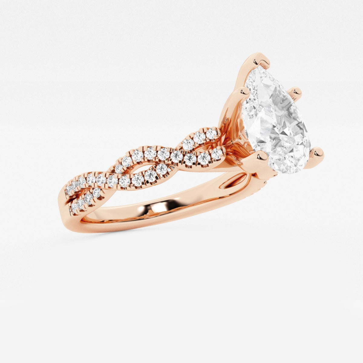 Arden - Double Twist Design Engagement Ring