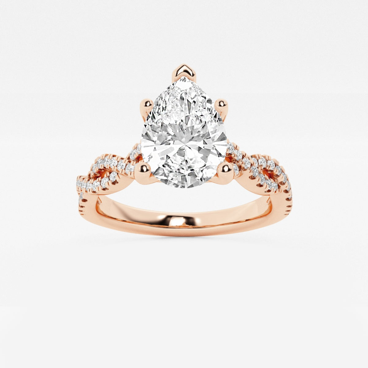 Arden - Double Twist Design Engagement Ring