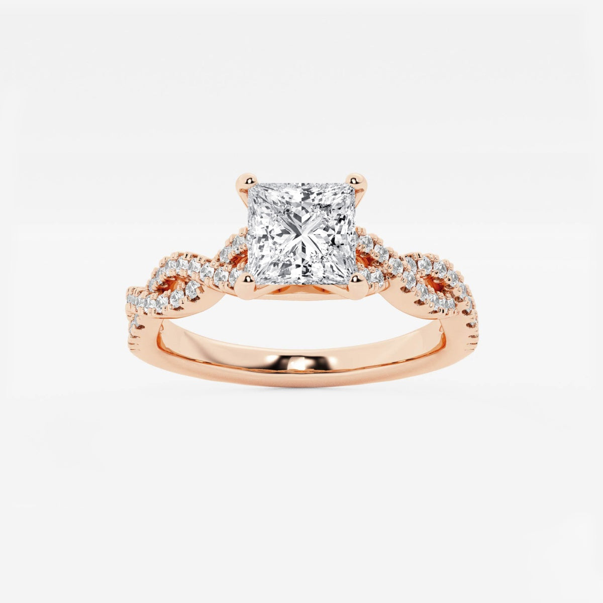 Arden - Double Twist Design Engagement Ring