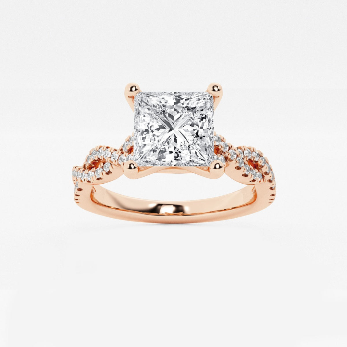 Arden - Double Twist Design Engagement Ring