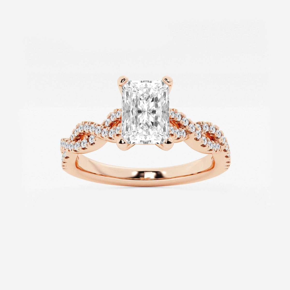 Arden - Double Twist Design Engagement Ring