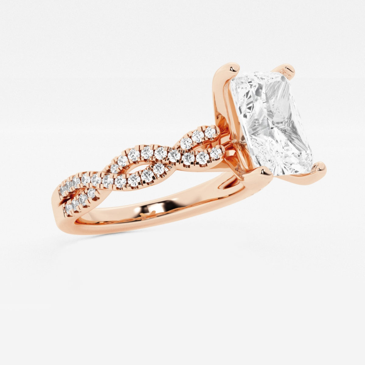 Arden - Double Twist Design Engagement Ring