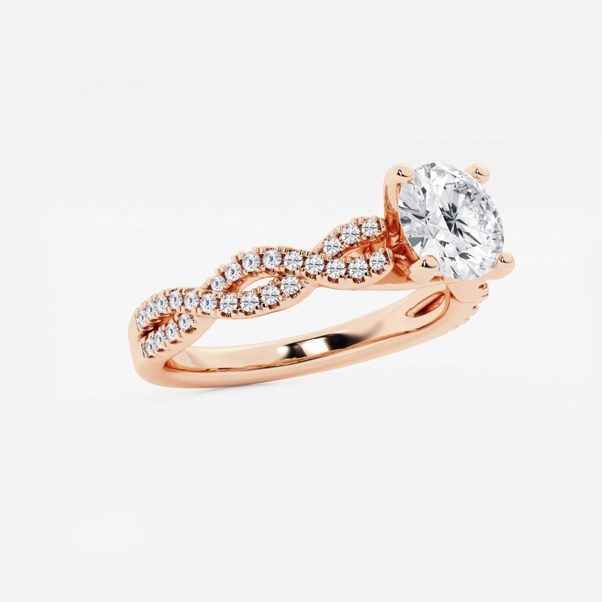 Arden - Double Twist Design Engagement Ring