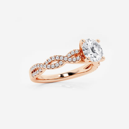 Arden - Double Twist Design Engagement Ring